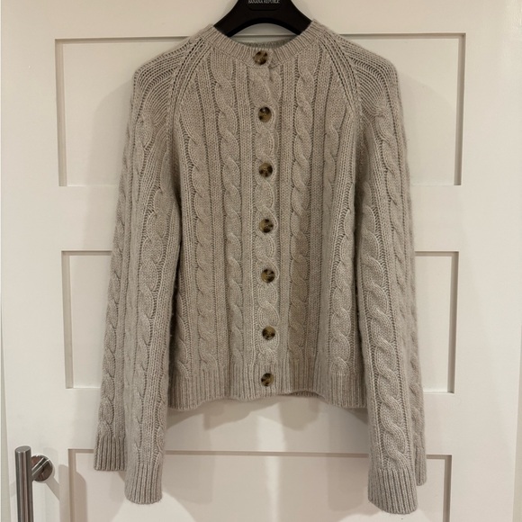 Doen Virginie Cashmere Cable-Knit Cardigan - Picture 3 of 8
